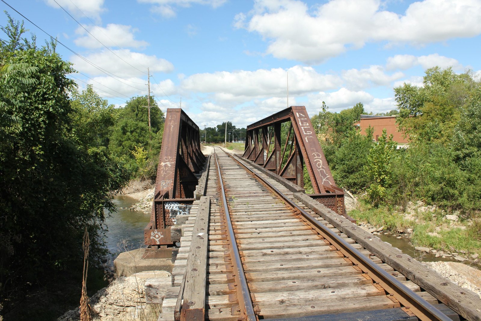 Looking west